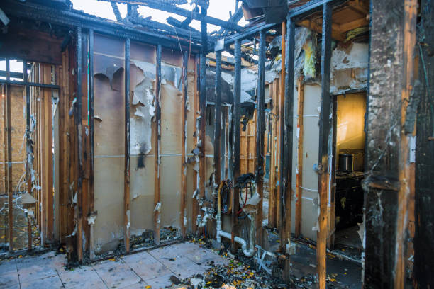 Professional Fire Damage Repair technician working in Somerset, OH